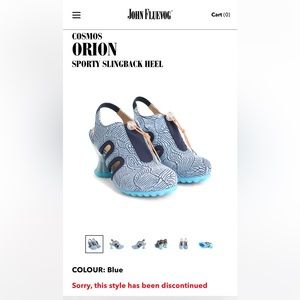 John Fluevog Cosmos Orion Sporty Slingback Heel